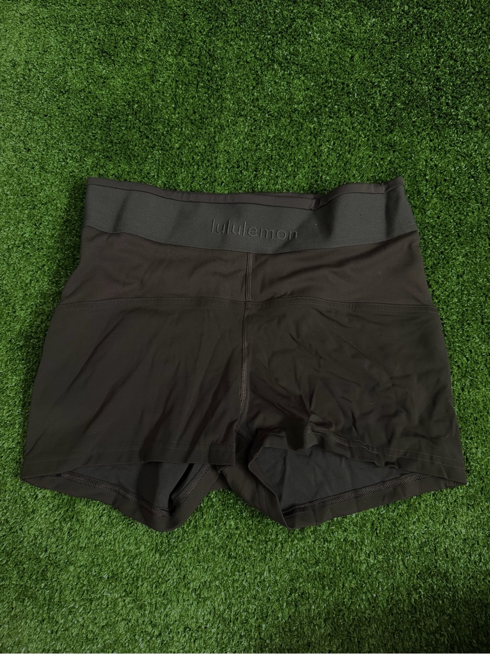 lululemon athletica Black Women's Athletic Shorts with Wide Waistband